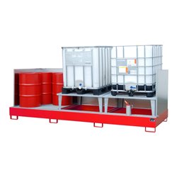 Bauer Südlohn Auffangwanne AWA 32/SW, lackiert, Feuerrot