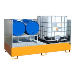 Bauer Südlohn Auffangwanne AW 1000-2/SW, lackiert, Gelborange