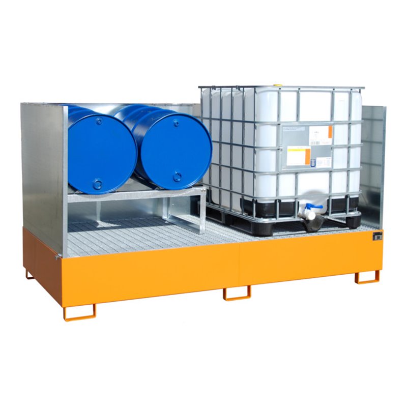 Bauer Südlohn Auffangwanne AW 1000-2/SW, lackiert, Gelborange