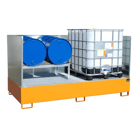 Bauer Südlohn Auffangwanne AW 1000-2/SW, lackiert, Gelborange