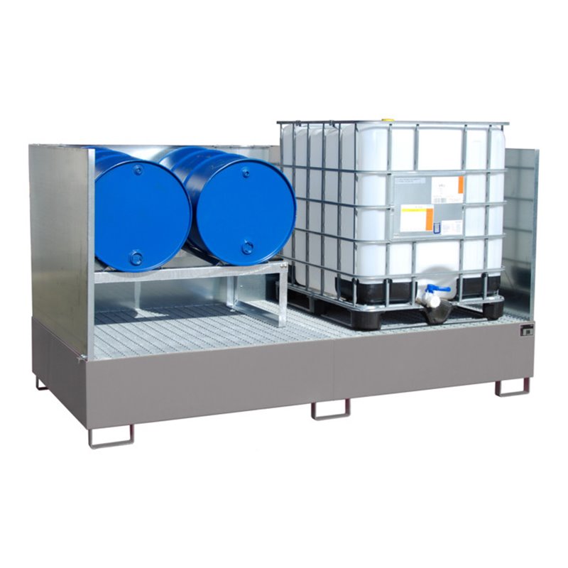 Bauer Südlohn Auffangwanne AW 1000-2/SW, lackiert, Mausgrau