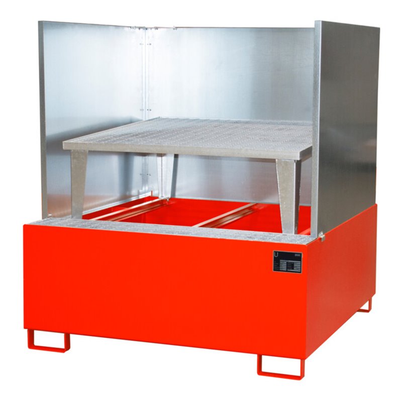 Bauer Südlohn Auffangwanne AWA 1000/SW, lackiert, Feuerrot