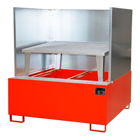 Bauer Südlohn Auffangwanne AWA 1000/SW, lackiert, Feuerrot