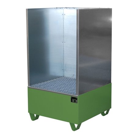 Bauer Südlohn Auffangwanne 2002/SW, lackiert, Resedagrün