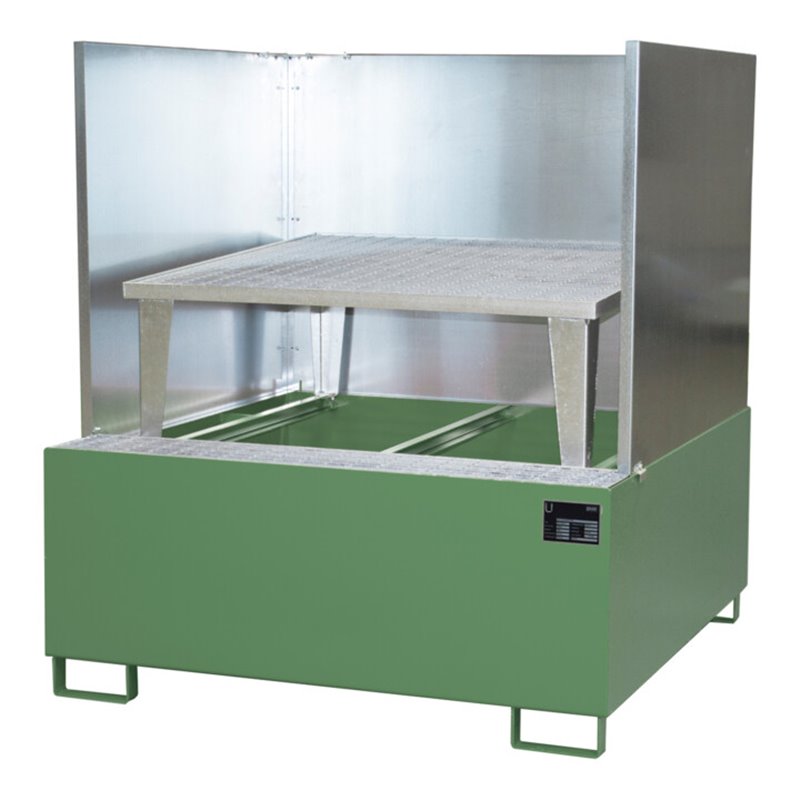 Bauer Südlohn Auffangwanne AWA 1000/SW, lackiert, Resedagrün