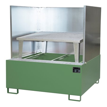 Bauer Südlohn Auffangwanne AWA 1000/SW, lackiert, Resedagrün