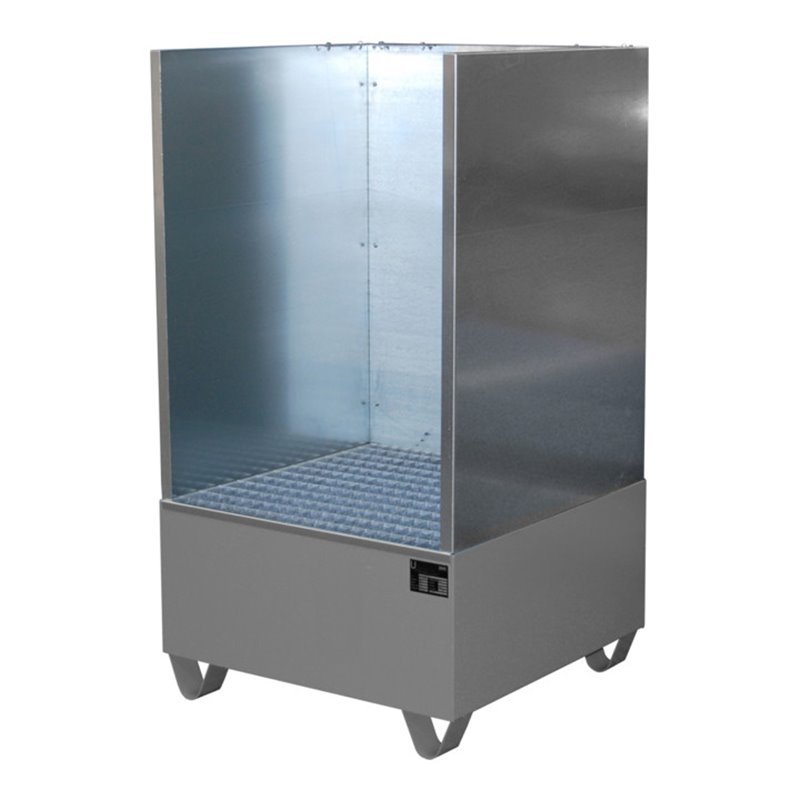 Bauer Südlohn Auffangwanne 2002/SW, lackiert, Mausgrau