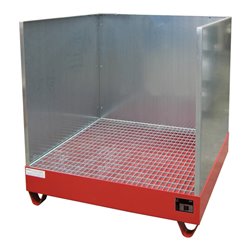 Bauer Südlohn Auffangwanne 2032/SW, lackiert, Feuerrot