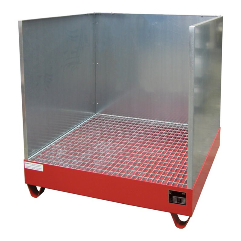 Bauer Südlohn Auffangwanne 2032/SW, lackiert, Feuerrot