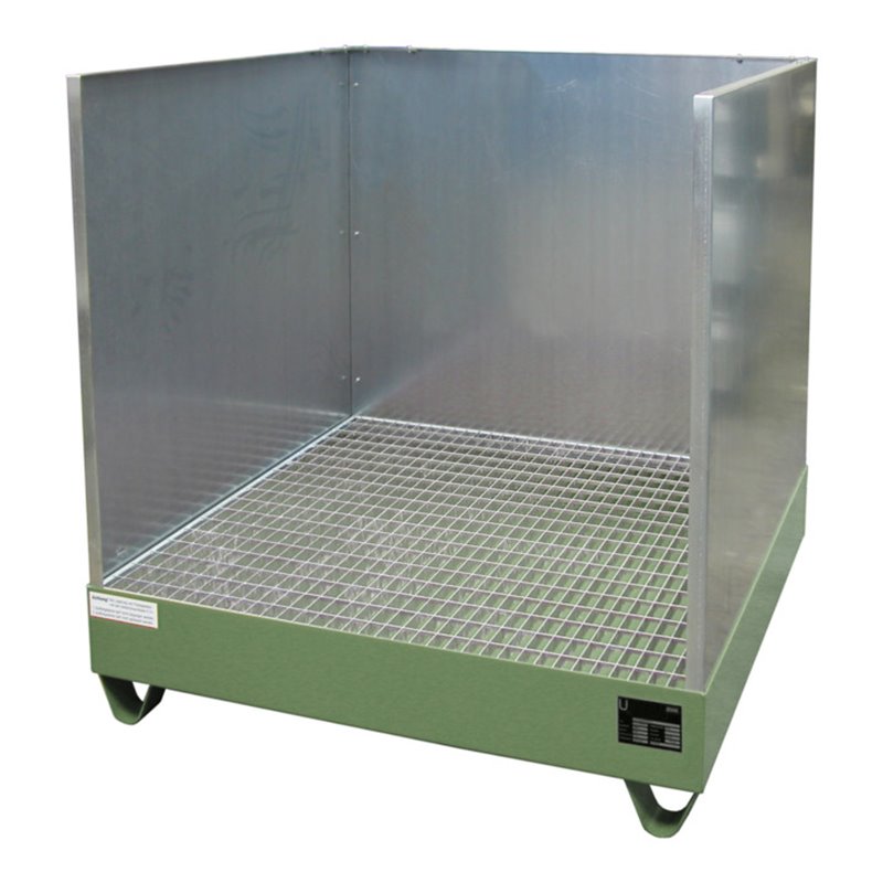 Bauer Südlohn Auffangwanne 2032/SW, lackiert, Resedagrün