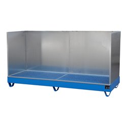 Bauer Südlohn Auffangwanne 2042/SW, lackiert, Lichtblau