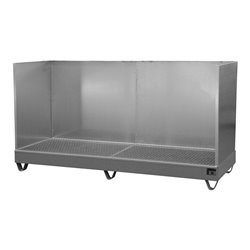 Bauer Südlohn Auffangwanne 2042/SW, lackiert, Mausgrau