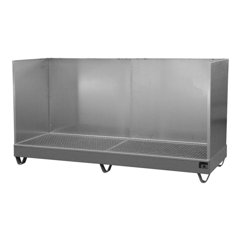 Bauer Südlohn Auffangwanne 2042/SW, lackiert, Mausgrau