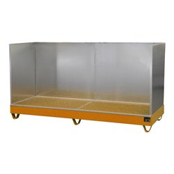 Bauer Südlohn Auffangwanne 2042/SW, lackiert, Gelborange