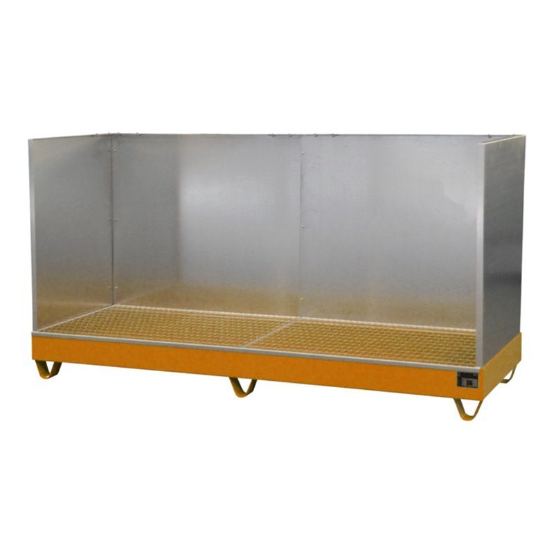 Bauer Südlohn Auffangwanne 2042/SW, lackiert, Gelborange