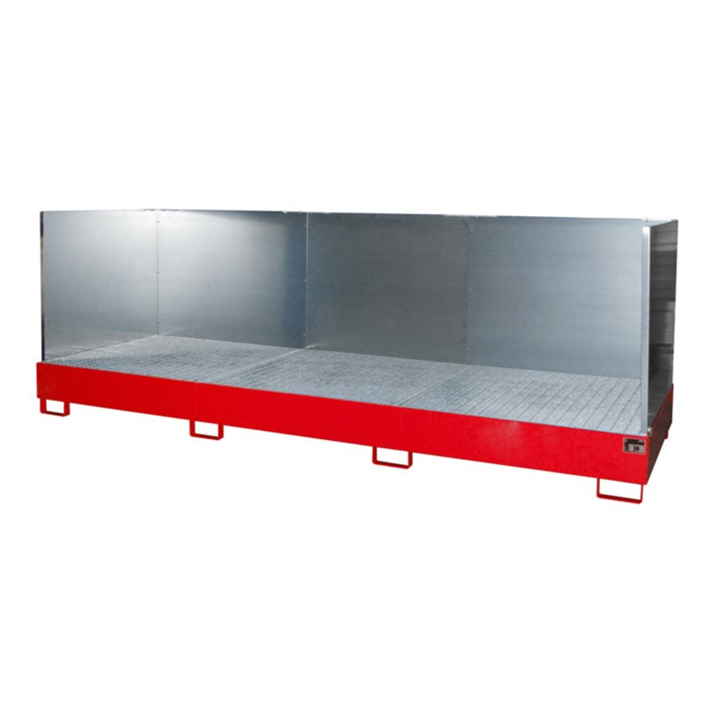 Bauer Südlohn Auffangwanne AW 1000-3/SW, lackiert, Feuerrot