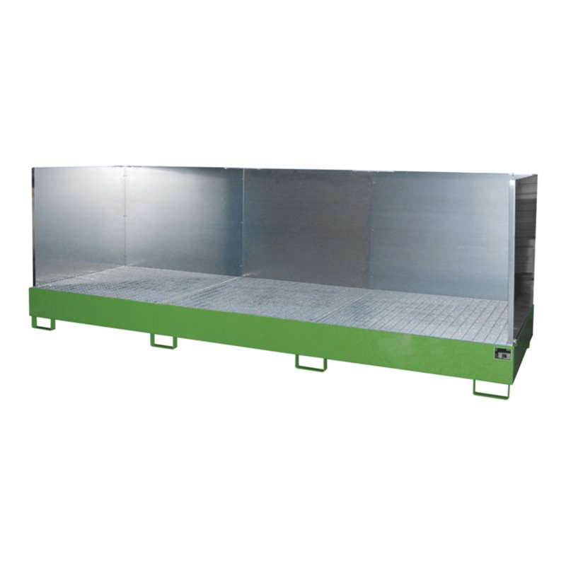 Bauer Südlohn Auffangwanne AW 1000-3/SW, lackiert, Resedagrün