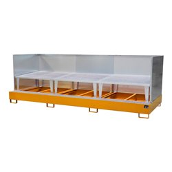 Bauer Südlohn Auffangwanne AWA 1000-3/SW, lackiert, Gelborange