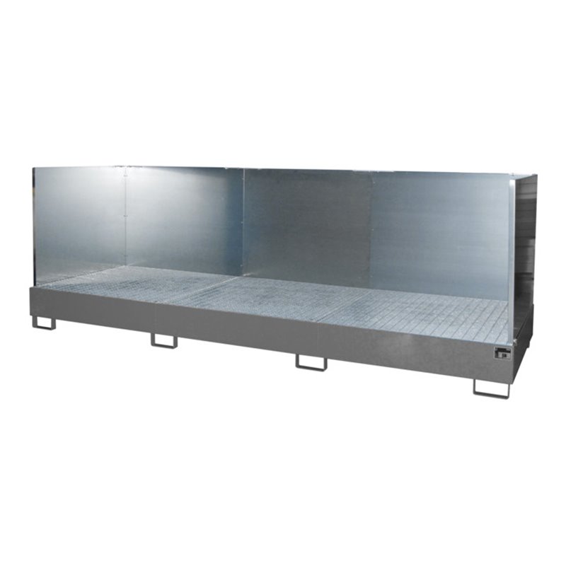 Bauer Südlohn Auffangwanne AW 1000-3/SW, lackiert, Mausgrau