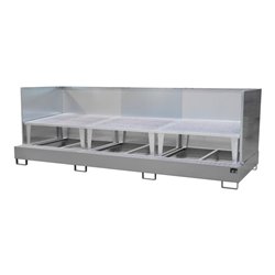 Bauer Südlohn Auffangwanne AWA 1000-3/SW, lackiert, Mausgrau