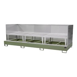 Bauer Südlohn Auffangwanne AWA 1000-3/SW, lackiert, Resedagrün