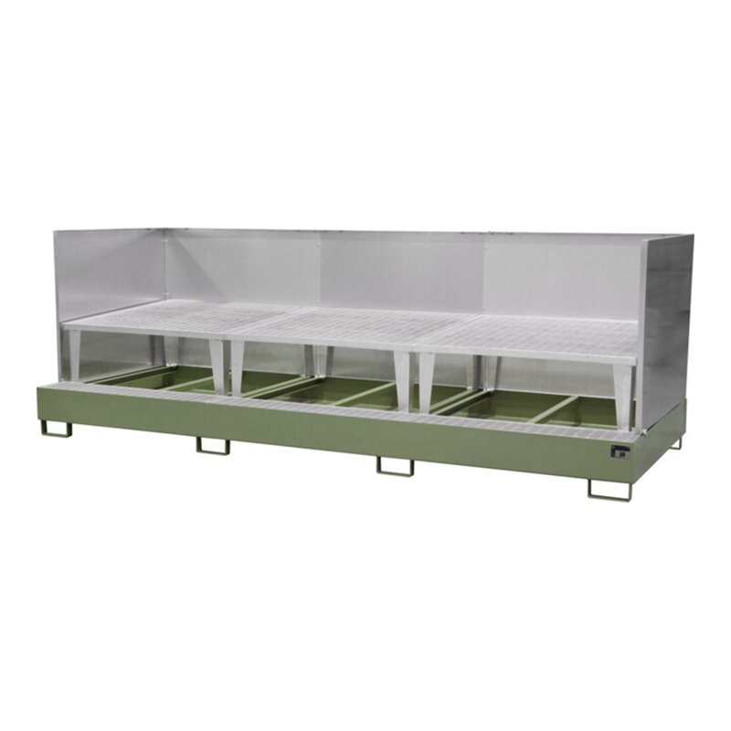 Bauer Südlohn Auffangwanne AWA 1000-3/SW, lackiert, Resedagrün