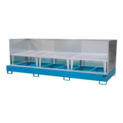 Bauer Südlohn Auffangwanne AWA 1000-3/SW, lackiert, Lichtblau