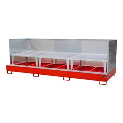 Bauer Südlohn Auffangwanne AWA 1000-3/SW, lackiert, Feuerrot