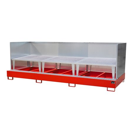 Bauer Südlohn Auffangwanne AWA 1000-3/SW, lackiert, Feuerrot