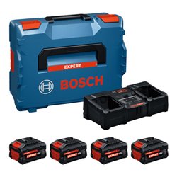 Bosch L-BOXX Batterie/Ladegerät Set 2x EXBA18V-55 + 2x EXBA18V-80 + EXAL18V2-320 C