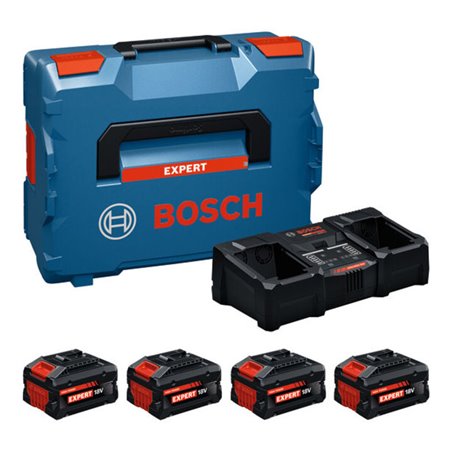 Bosch L-BOXX Batterie/Ladegerät Set 2x EXBA18V-55 + 2x EXBA18V-80 + EXAL18V2-320 C