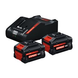 Bosch Starter Set Batterie/Ladegerät Set 2x EXBA18V-80 + EXAL18V-160 C