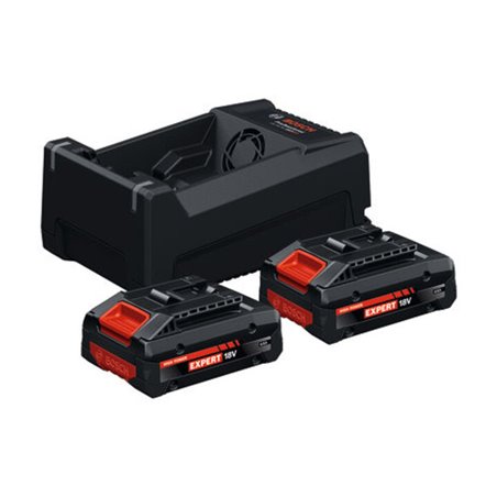 Bosch Starter Set Batterie/Ladegerät Set 2x EXBA18V-40 + GAL 12V/18V-80 C