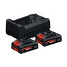 Bosch Starter Set Batterie/Ladegerät Set 2x EXBA18V-40 + GAL 12V/18V-80 C