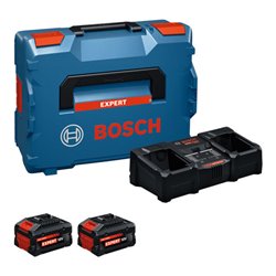 Bosch Starter-Set Batterie/Ladegerät Set 2x EXBA18V-80 + EXAL18V2-320 C