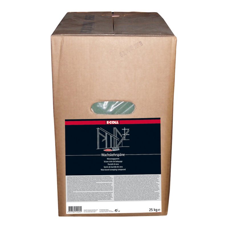 E-COLL Wachskehrspäne 25kg blau