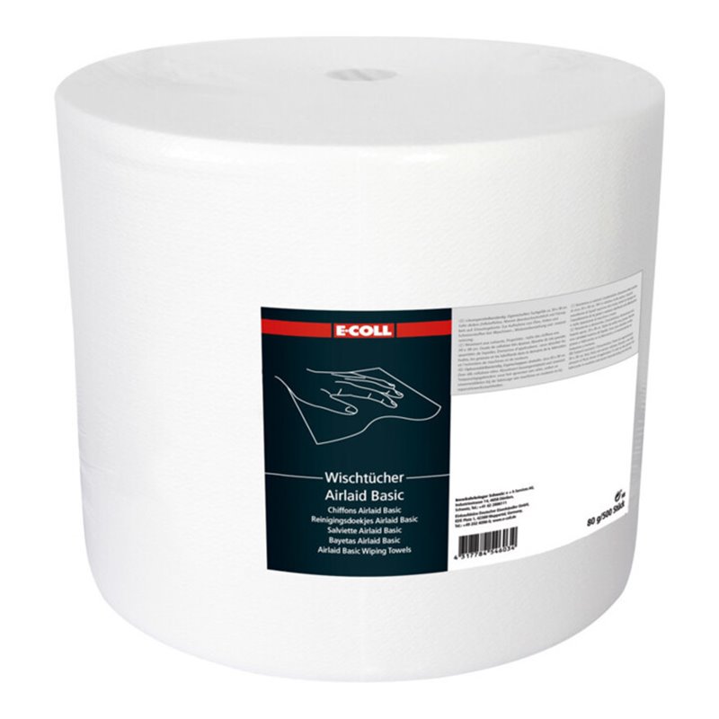 E-COLL Wischtuch Airlaid Basic 500 Blatt 30x38mm weiß