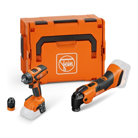 FEIN Vorteils-Combo Akku Akku MULTIMASTER AMM 500& Akku-Bohrschrauber ASCM 18 Q