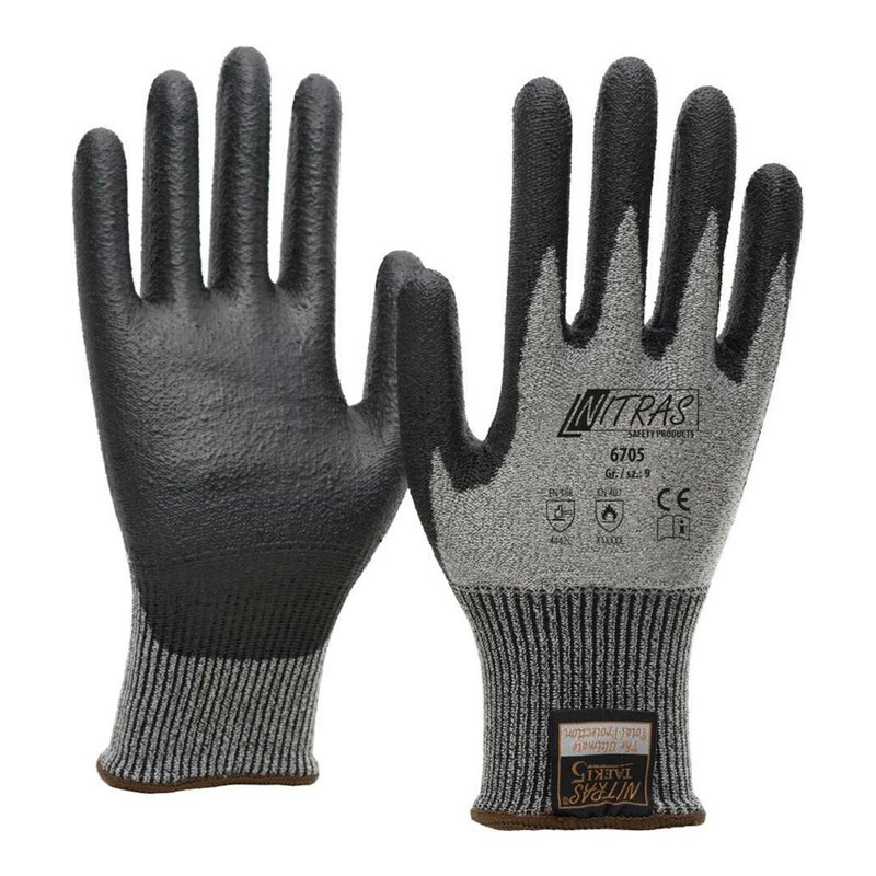 NITRAS Schnittschutzhandschuh, Taeki5,PU-beschichtet