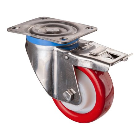 BS Rollen Edelstahl Schwerlastrollen (HS120.B27.128)