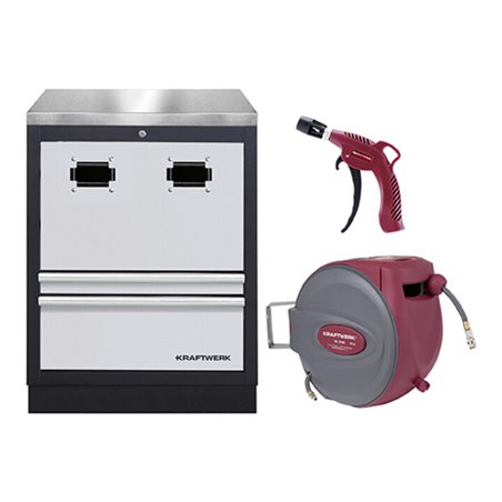 Kraftwerk Schrank für Kabelaufroller+rostfreie Set