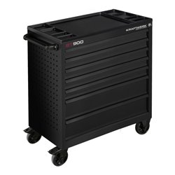 Kraftwerk Werkstattwagen BT900 7 Schubladen schwarz, leer