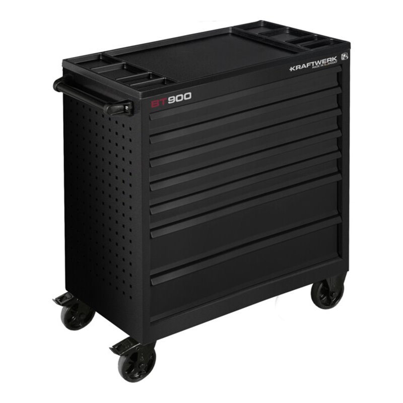Kraftwerk Werkstattwagen BT900 7 Schubladen schwarz, leer