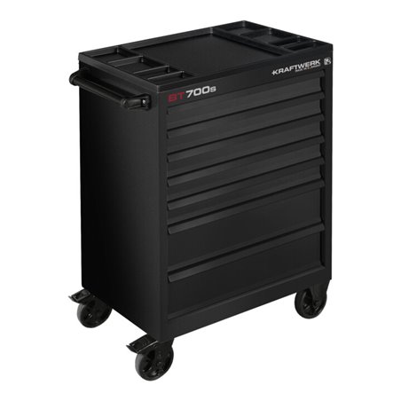 Kraftwerk Werkstattwagen BT700s 7 Schubladen schwarz, leer