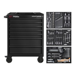 Kraftwerk BT LINE BT700s 7 Schubladen schwarz, 113-tlg.