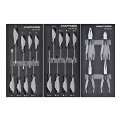 Kraftwerk LT700 Werkstattwagen, 5 Schubladen, BASIC, 151-tlg.