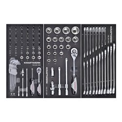 Kraftwerk LT700 Werkstattwagen, 5 Schubladen, BASIC, 151-tlg.