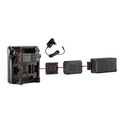 Kraftwerk LED Arbeitslampe 5000, wechselbarer Akku, 5 Farbtemperaturen