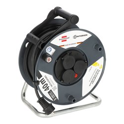 Brennenstuhl x Contorion Kabeltrommel 40m IP44 ( 3 Schutzkontakt-Steckdosen, Baustelleneinsatz, Made in Germany)