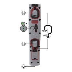 Kraftwerk LED Handlampe Inspection 700, wiederaufladbar